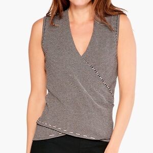 Nic + Zoe Striped Vital Wrap Tank
